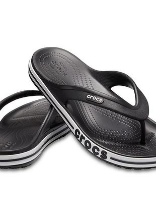 Крокси вьєтнамки crocs bayaband flip black