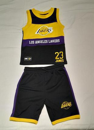 Баскетбольна дитяча форма клубна - primark nba la lakers james № 23 - на 3-4 роки