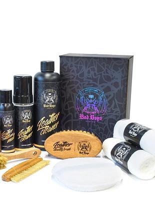 Набор для ухода за кожей — leather care set pro premium
