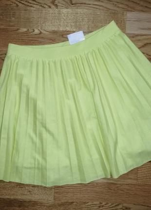 Юбка лимонного цвета)
