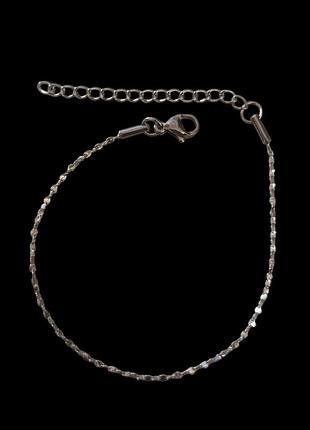 Браслет stainless steel (медична сталь) довжина 16+5 см. товщина 1 мм.