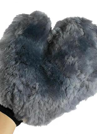 Рукавица - merino+ lambskin wash mitt.