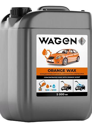 Orange wax, 5 л — висококонцентрований віск з ароматом апельсина для захисту та блиску авто