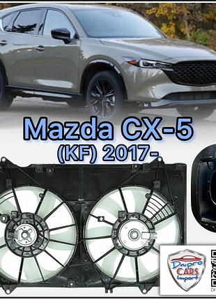 Mazda cx-5 з 2017 дифузор радіатора охолодження, в зборі з двигуном і крильчаткою, pe7w15025