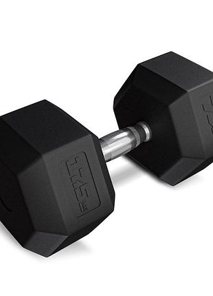 Гантеля шестигранна прогумована tx-175rd trex sport 17,5кг