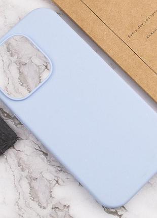 Чохол для iphone 14 pro silicone case full protective (lilac blue) 4