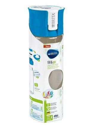 Фільтр-пляшка brita vital 600 мл, синя