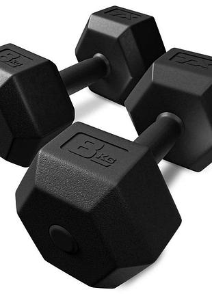 Гантелі для фітнесу композитні trex sport tx-008cd 2x8кг