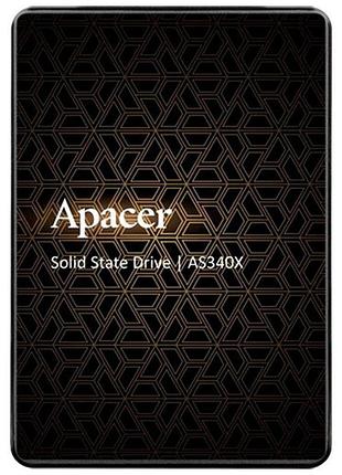 Ssd диск накопитель apacer as340x 120gb 2.5" 7mm sataiii 3d nand read/write: 550/520 mb/sec