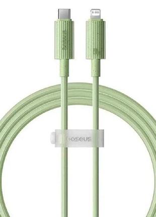 Кабель type-c - lightning baseus habitat series для быстрой зарядки 20w 2m natural green p10360201631-01