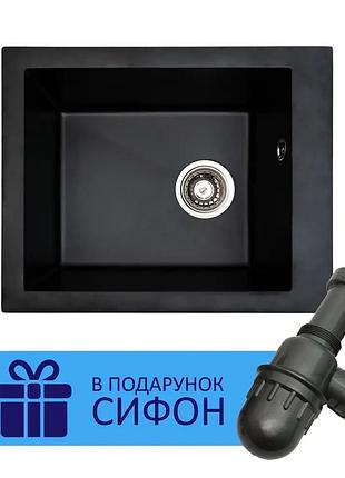 Кухонная мойка amore (black quartz) 500x410x190
