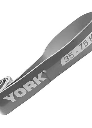Резинка для фітнесу york 35-75кг - 2080x85x4,5 мм, сірий