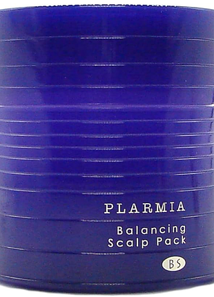 Увлажняющая маска для жирной кожи головы против зуда и перхоти milbon plarmia balancing scalp pack, 200 гр.