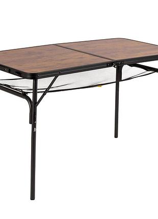 Стол bo-camp greene 120x60 cm black/wood look (1404210)