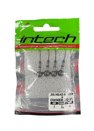 Джиг-головка jig head intech + owner jig 28 №1/0 10g (4шт)