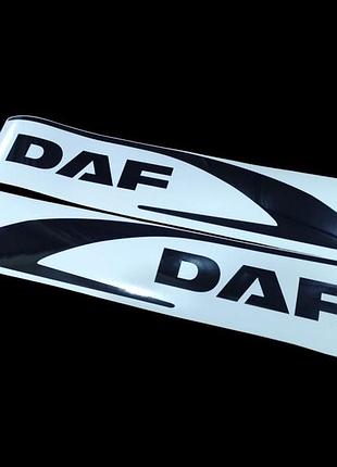 Черный глянец наклейки на кабину стекло грузовик тягач капот daf даф галочки