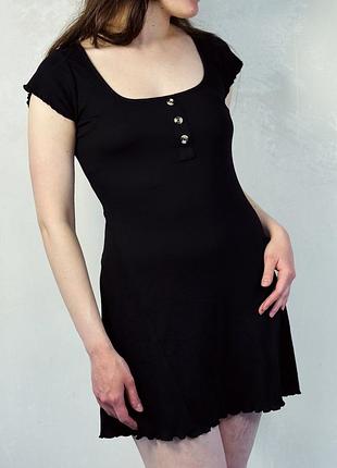 00448 базова сукня в рубчик