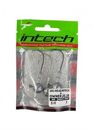 Джиг-головка jig head intech + owner jig 28 №5/0 10g (3шт)