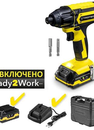 Винтоверт импульсный аккумуляторный trotec pids 10-20v + кейс (4410000601)