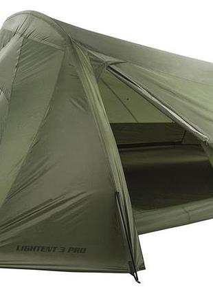 Палатка трехместная ferrino lightent 3 pro olive green (92173loofr)