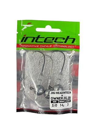 Джиг-головка jig head intech + owner jig 28 №5/0 14g (3шт)
