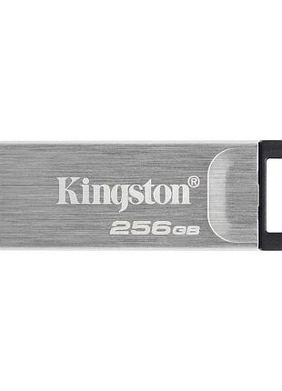 Флешка flash kingston usb накопичувач 3.2 dt kyson 256gb, колір сіро-чорний dtkn / 256gb
