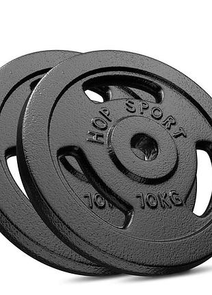 Сет з металевих дисків hop-sport strong 2x10кг
