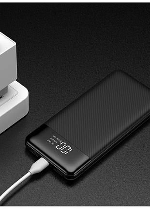 Павербанк 10000 mah veger vg-w1087 pd быстрая зарядка цифровой дисплей power bank повербанк