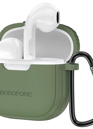 Навушники бездротові borofone bw29 charm bluetooth гарнітура, колір насичений зелений bw29fg