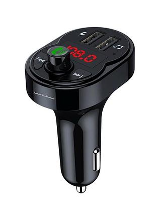 Автомобильное зарядное устройство с fm-модулятором wuw-c203 black 6972573336937