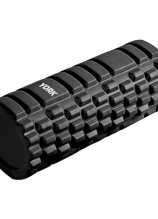 Масажний ролик для йоги та фітнесу york fitness eva 33,6 х 14,4см чорний