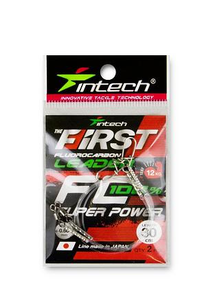 Поводок флюорокарбоновый intech fc first leader 30 cm 2 шт