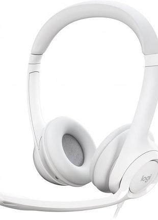 Гарнитура logitech h390 usb white (981-001286)