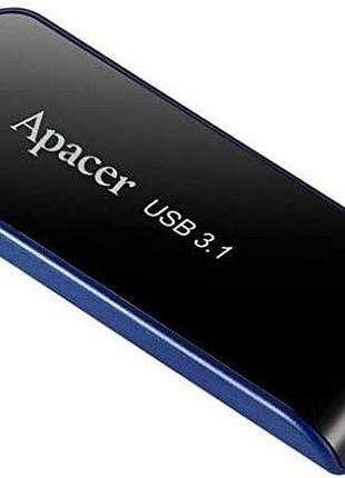Флешка apacer usb накопитель 3.1 ah356 64gb, цвет черный ap64gah356b-1