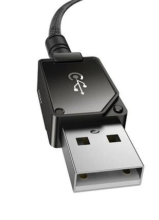 Кабель type c - lightning baseus unbreakable series fast charging data cable usb to ip 2.4a 2m cluster black 7
