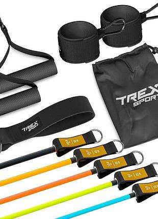 Набір резинок з еспандерами trex sport tx-050tsv чорний