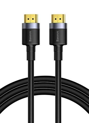 Видеоадаптер видео переходник адаптер baseus cafule 4k hdmi "папа" - 4k hdmi "папа" cable 3m, цвет черный