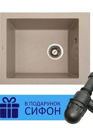 Кухонная мойка amore (sand quartz) 500x410x190