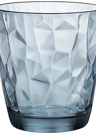 Набір склянок для води bormiolli rocco diamond ocean blue 305 мл 6 шт 350220m