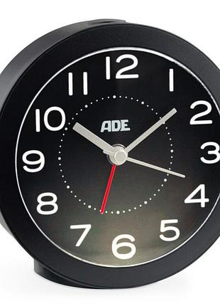 Часы с датчиком ночного освещения черные ade ck 1820