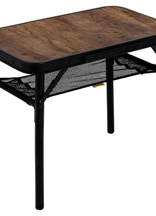 Стол bo-camp woodbine 56x34 cm black/wood look (1404191)