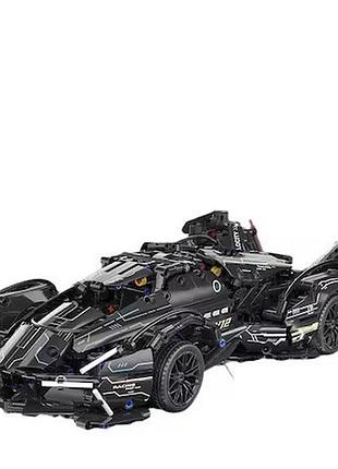 Конструктор суперкар pagani v12 чорний, масштаб 1:14 – рульовий механізм, диференціал