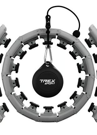 Хулахуп trex sport tx-010chh масажний з обважнювачем сірий