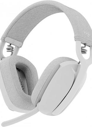 Bluetooth-гарнитура logitech zone vibe 100 wireless offwhite (981-001219)