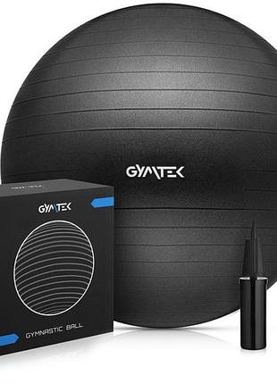 Фітбол gymtek 65см чорний + насос