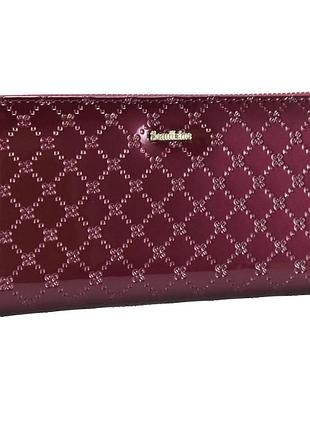 Кошелек женский кожаный semi line rfid dark red (p8238-2)