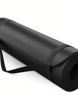 Коврик для йоги trex sport tx-018ngm nbr 1см 180х60 чорний