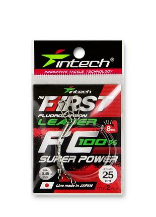 Поводок флюорокарбоновый intech fc first leader 25 cm 2 шт
