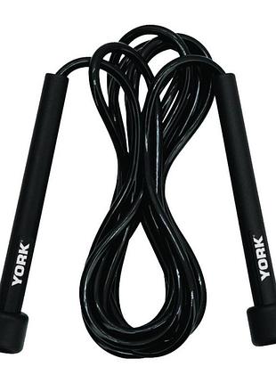Скакалка york fitness pvc premium з пластиковими ручками
