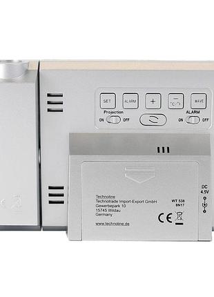 Часы проекционные technoline wt538 silver/anthracite (wt538) 4
